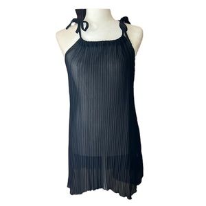 SUMMER BEACH COVERUP BLACK SHEER SIZE SMALL